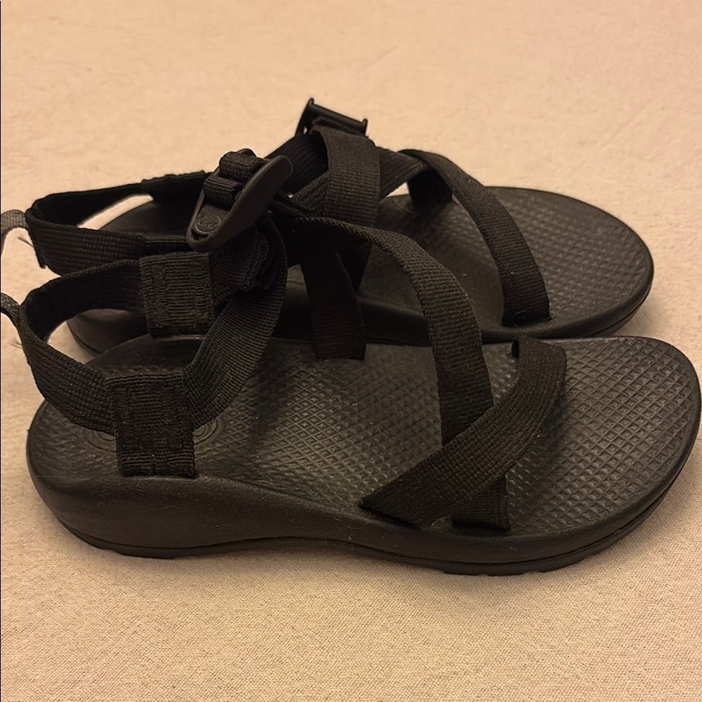 Chaco Black Adventure Sandals with Durable Soles